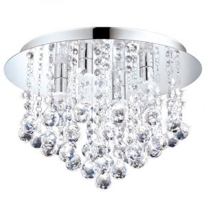 Krom design loftlampe krystal, Almedina, IP44