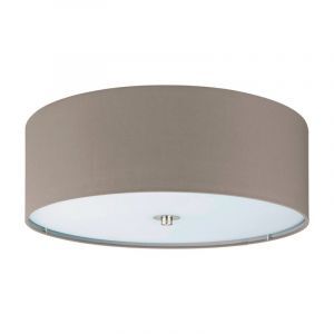 Taupe modern loftlampe stof, Abano