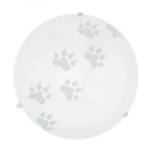 Hvid loftlampe glas, Bada