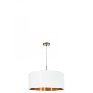 Kobber modern pendler lampe stof, Abano