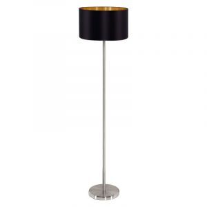 Guld modern gulv lampe stof, Terme, med brytare