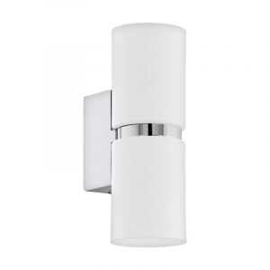 Krom design up down væglampe metal, Annely