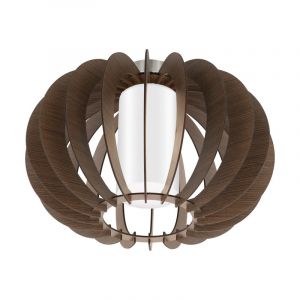 Brun rustik loftlampe træ, Kiran