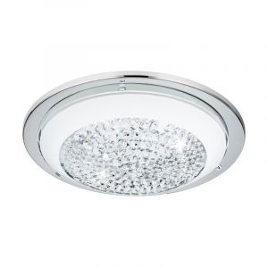 Krom modern loftlampe glas, Geeske, 11W, 3000K LED