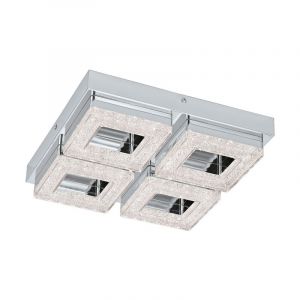 Krom modern væglampe plast, Arjo, 4W, 3000K LED