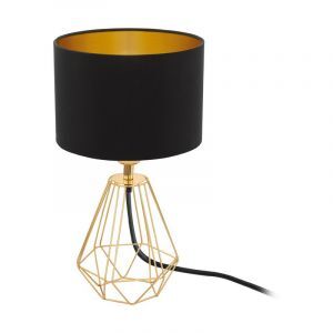 Messing design bordlampe stof, Acri, med brytare