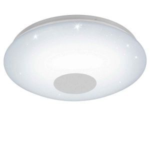 Hvid loftlampe plast, Barbera, 30W, varm til kold hvid justerbar LED