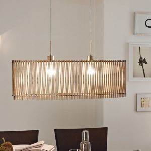 Rustik pendler lampe træ, Berry