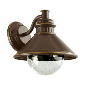 Brun udendørslampe glas, Bircan, IP44