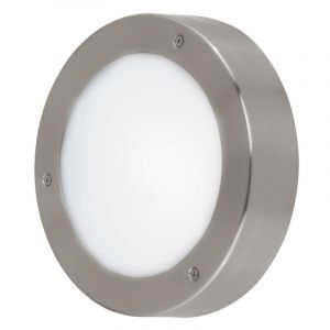 Sølv udendørslampe plast, Bob, IP44
