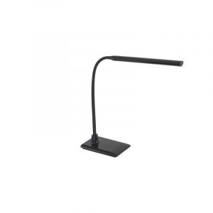 Sort modern skrivebordslampe plast, Brennan, 5W, 4000K LED, med beröringsdimmer