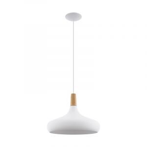 Hvid pendler lampe stål, Tjebbe