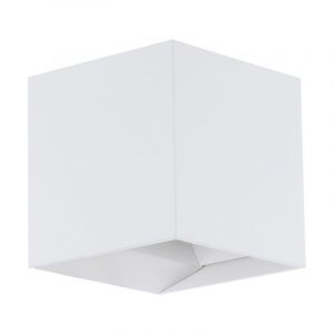 Hvid modern udendørslampe aluminium, Owen, IP54