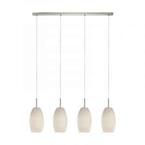 Hvid design pendler lampe glas, Angelino