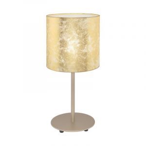 Beige modern bordlampe metal, Megan, med brytare