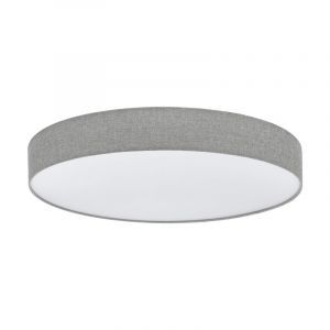 Grå modern loftlampe plast, Sila, 60W, varm til kold hvid justerbar LED, med fjärrkontroll