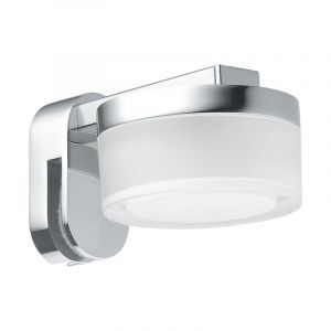 Krom modern spejllampe stål, Busra, 4W, 3000K LED, IP44