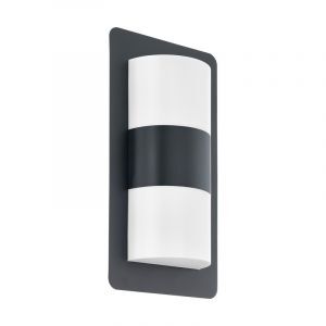 Antracit modern udendørslampe stål, Maika, IP44