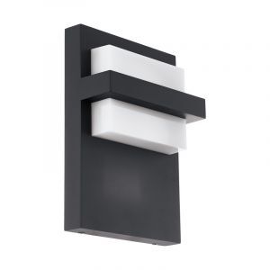 Antracit modern udendørslampe aluminium, Nicol, 10W, 3000K LED, IP44
