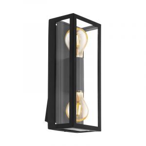 Sort industri udendørslampe stål, Alihan, IP44