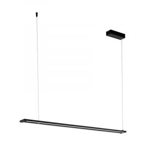 Sort modern pendler lampe aluminium, Guilliano, 27W, 3000K LED