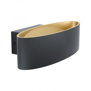 Guld modern væglampe aluminium, Elmar, 10W, 3000K LED