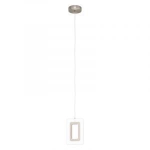 Nikkel pendler lampe plast, Niels, 5W, 3000K LED