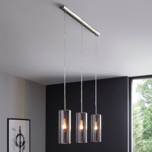 Grå design pendler lampe glas, Tino