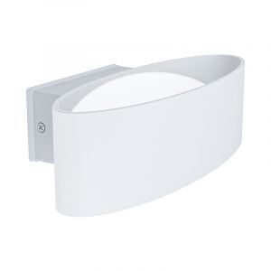 Hvid modern udendørslampe aluminium, Kawita, 10W, 3000K LED, IP44
