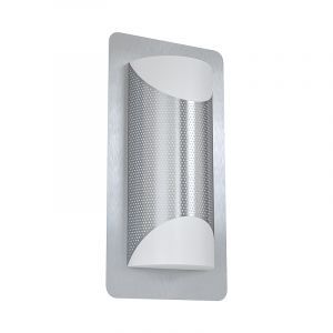 Sølv modern udendørslampe rustfrit stål, Maika, IP44