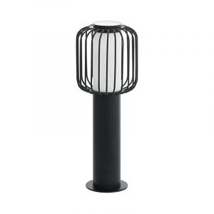 Sort modern udendørslampe stål, Latife, IP44
