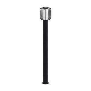Sort modern udendørslampe stål, Latife, IP44