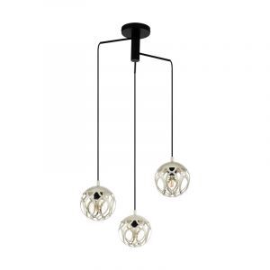 Grå modern pendler lampe stål, Eveliene