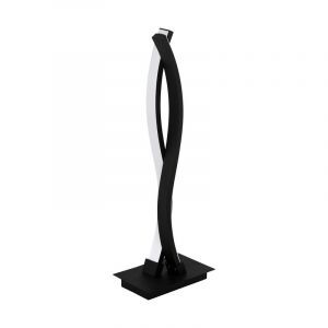 Sort modern bordlampe aluminium, Arantxa, 10W, 3000K LED, med brytare