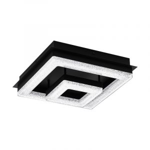 Sort design plafond stål, Arjo, 12W, 3000K LED