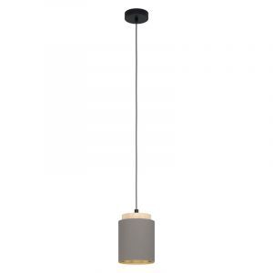 Brun modern pendler lampe stof, Gabi