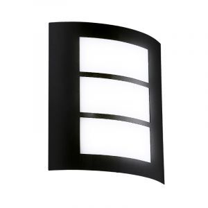 Sort modern udendørslampe stål, Aartje, IP44
