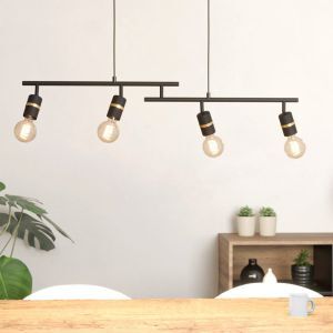 Sort pendler lampe aluminium, Jelger