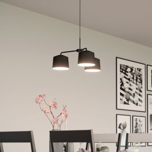 Sort industri pendler lampe aluminium, Vinod