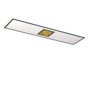 Sort modern loftlampe aluminium, Vinesh, 35W, varm til kold hvid justerbar LED, 3 trins lysdæmper