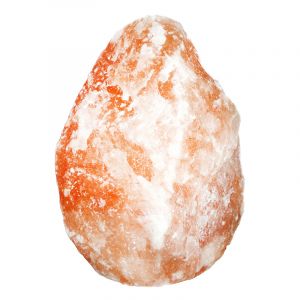 Orange saltlampe sten, Mersa, med brytare