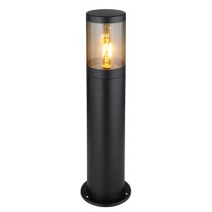 Sort modern udendørslampe rustfrit stål, Lambert, IP44