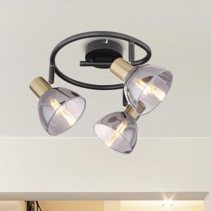 Guld modern loftspot glas, Arthur
