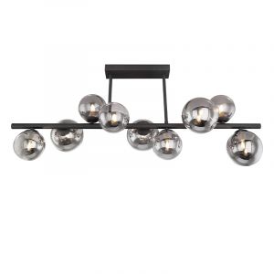 Sort design loftlampe glas, Melinda