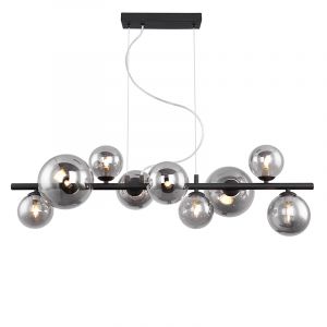 Sort design pendler lampe glas, Melinda