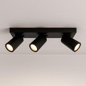 Modern loftspot sort, Kenan, IP44