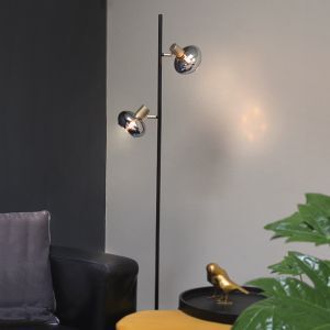 Design gulv lampe grå, Skip, med brytare