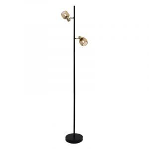 Industri gulv lampe guld, Emado, med brytare