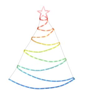 Oplyst juletræ RGB