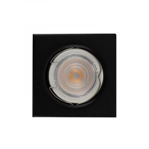 Metal indbygningsspot sort, Meco